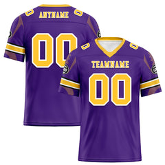 Custom Purple Minnesota Personalized Authentic Football Jersey FBJ02-D025033-15