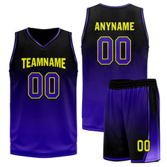 Custom Black Purple City Edition Personalized Sports Uniform Authentic Basketball Jersey BBJ01-D06101-14