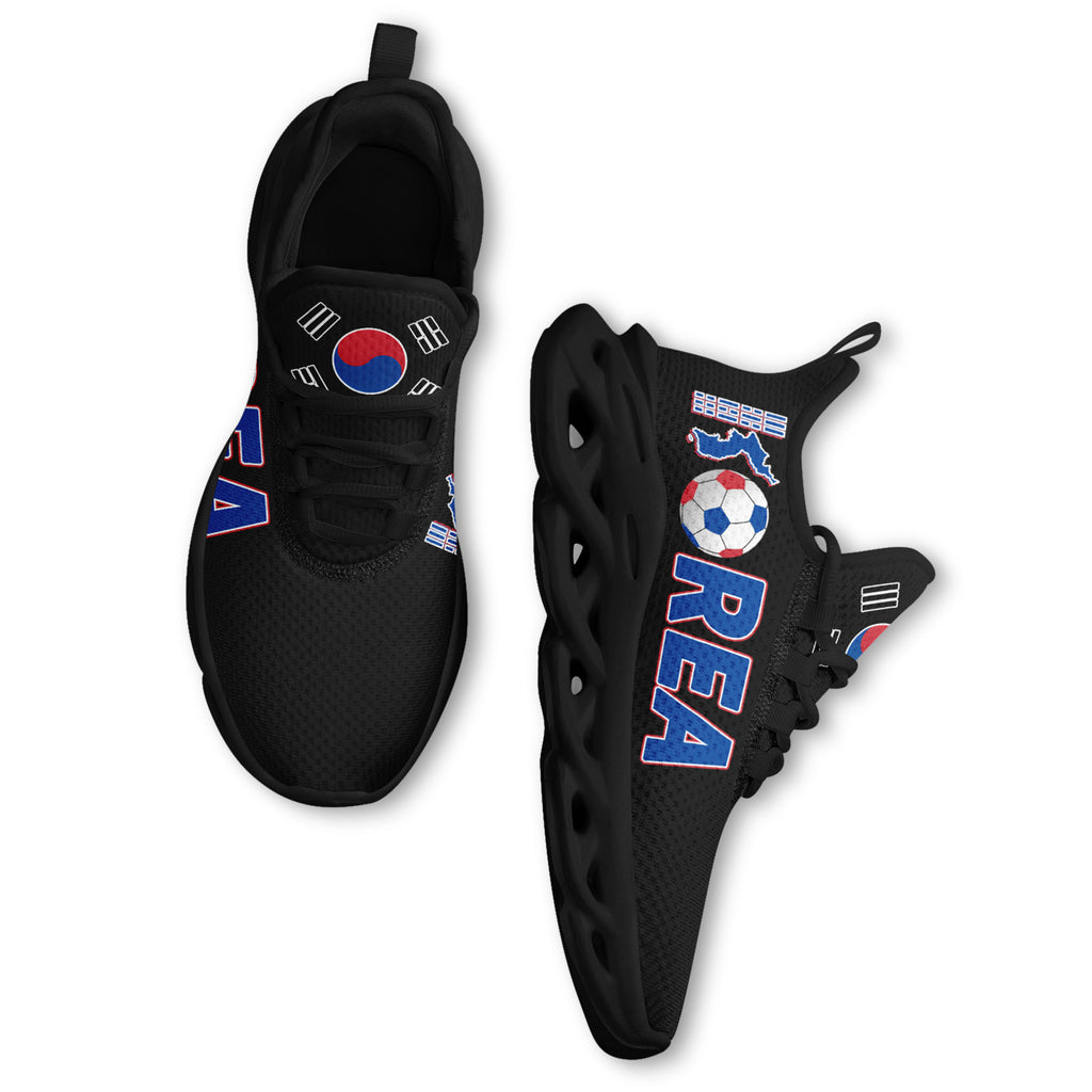 Custom South Korea 2026 World Cup Sneakers DIY Country Flag Running Shoes Lightweight Sport Shoes Gift for Football Fans Personalized Team Name and Logo FN003-F009054-2