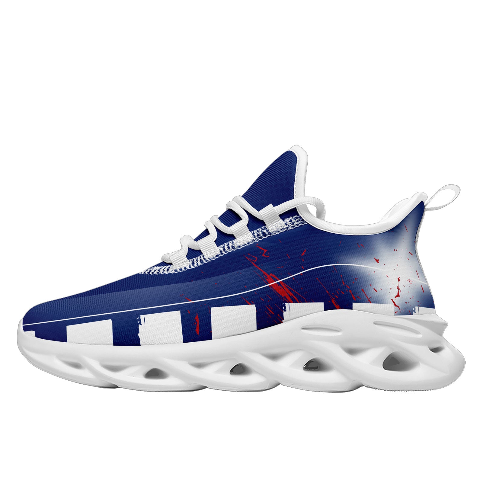 Custom Blue Red White New York MaxSoul Shoes and Hat Combo Offer Personalized Combo ZH-D020264-21