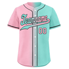 Custom Pink Cyan Gradient Fashion Personalized Authentic Baseball Jersey BSBJ01-D0a708b