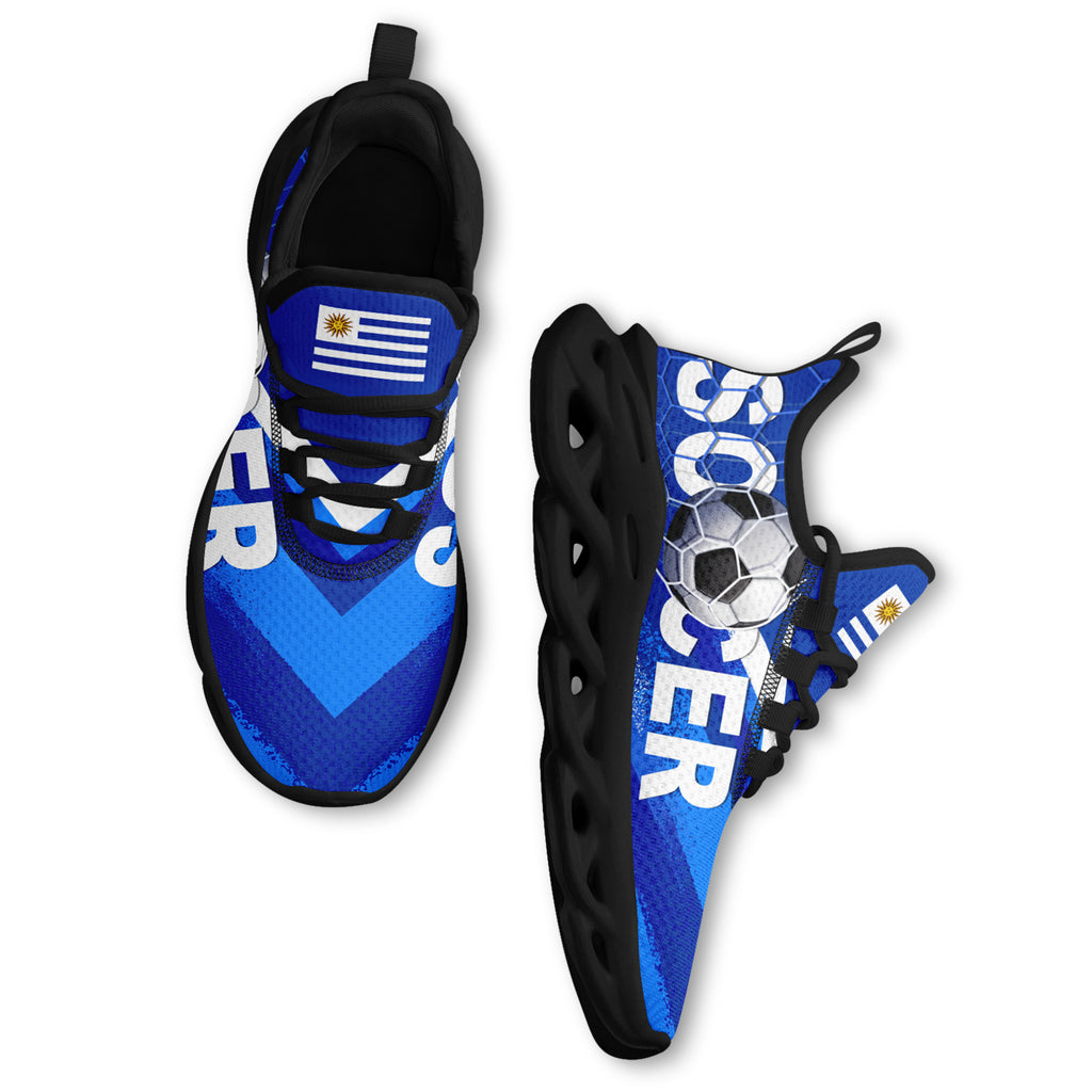 Custom Uruguay 2026 World Cup Sneakers DIY Country Flag Running Shoes Lightweight Sport Shoes Gift for Football Fans Personalized Team Name and Logo FN003-F009072-5