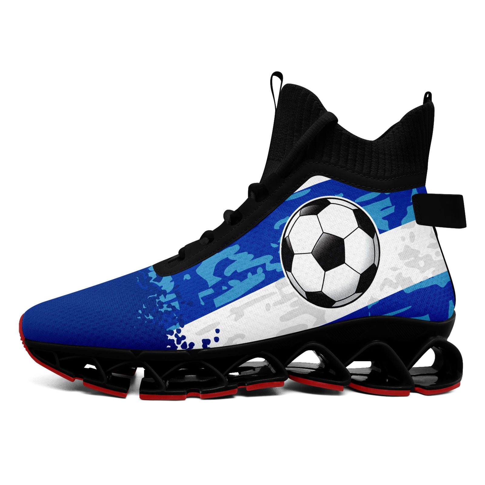 Custom Uruguay 2026 World Cup Sneakers DIY Country Flag Running Shoes Lightweight Sport Shoes Gift for Football Fans Personalized Team Name and Logo FN029XD-F009111-2