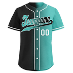 Custom Black Green Gradient Fashion Personalized Authentic Baseball Jersey BSBJ01-D0a7a0c