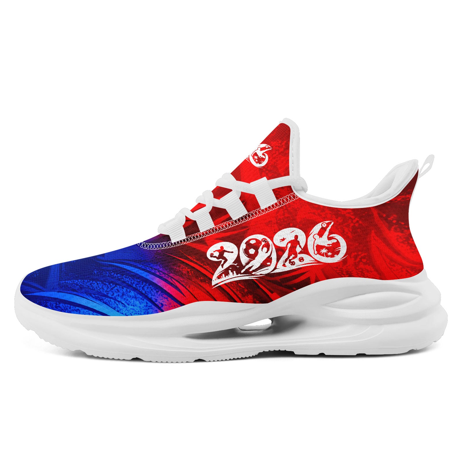 Custom 2026 World Cup Norway Sneakers DIY Country Flag Running Shoes Lightweight Sport Shoes Gift for Football Fans Personalized Team Name and Logo FN079-F027070-5