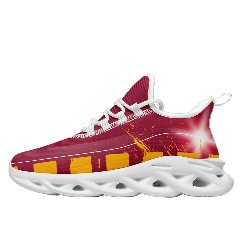 Custom Red Yellow Arizona MaxSoul Shoes and Hat Combo Offer Personalized Combo ZH-D020264-1