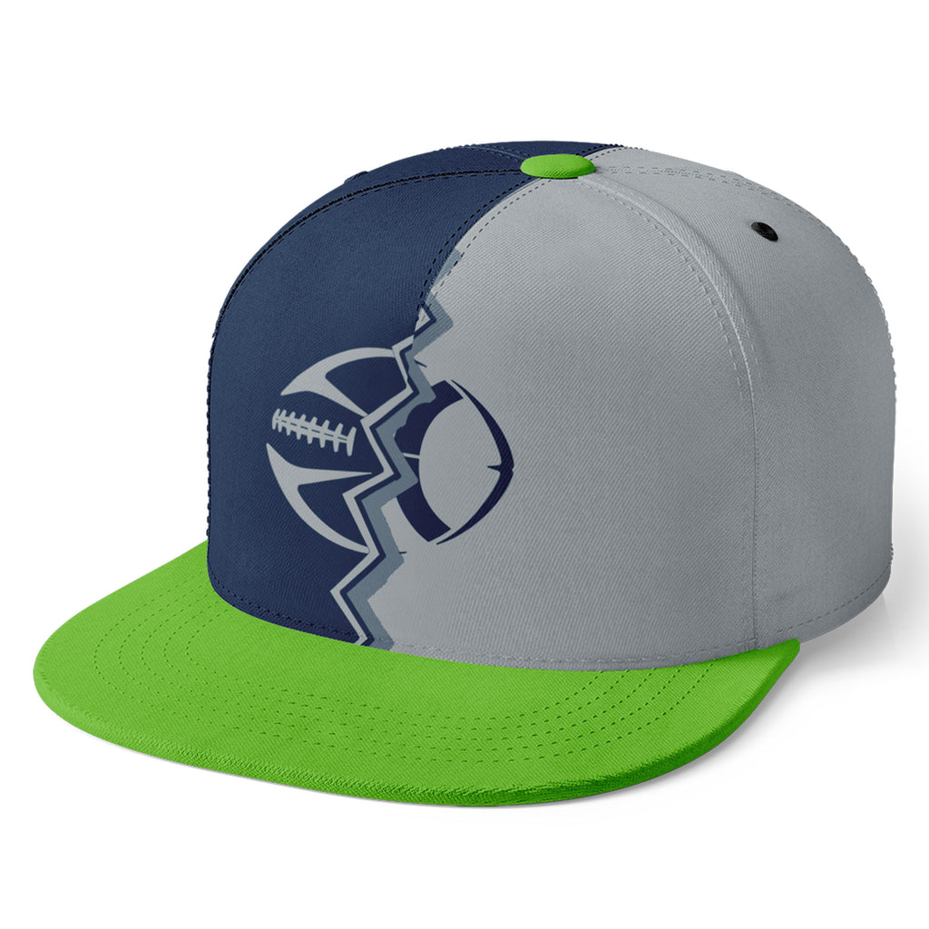 Custom Blue Grey Washington MaxSoul Shoes and Hat Combo Offer Personalized Combo ZH-D028017-14