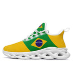 Custom 2026 World Cup Brazil Sneakers DIY Country Flag Running Shoes Lightweight Sport Shoes Gift for Football Fans Personalized Team Name and Logo FN003-F027045-2