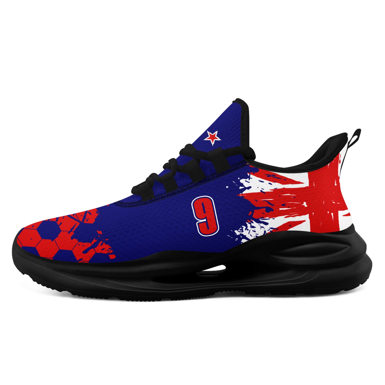 Custom 2026 World Cup New Zealand Sneakers DIY Country Flag Running Shoes Lightweight Sport Shoes Gift for Football Fans Personalized Team Name and Logo FN079-F027081-6