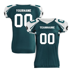 Custom Green White Pennsylvania High-Performance American Football Jersey FBJ06-D023001-23