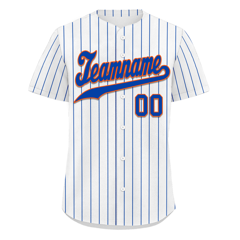 Custom White Classic Style Blue Personalized Authentic Baseball Jersey BSBJ01-bd0fa07
