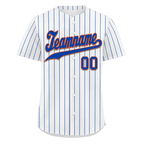 Custom White Classic Style Blue Personalized Authentic Baseball Jersey BSBJ01-bd0fa07