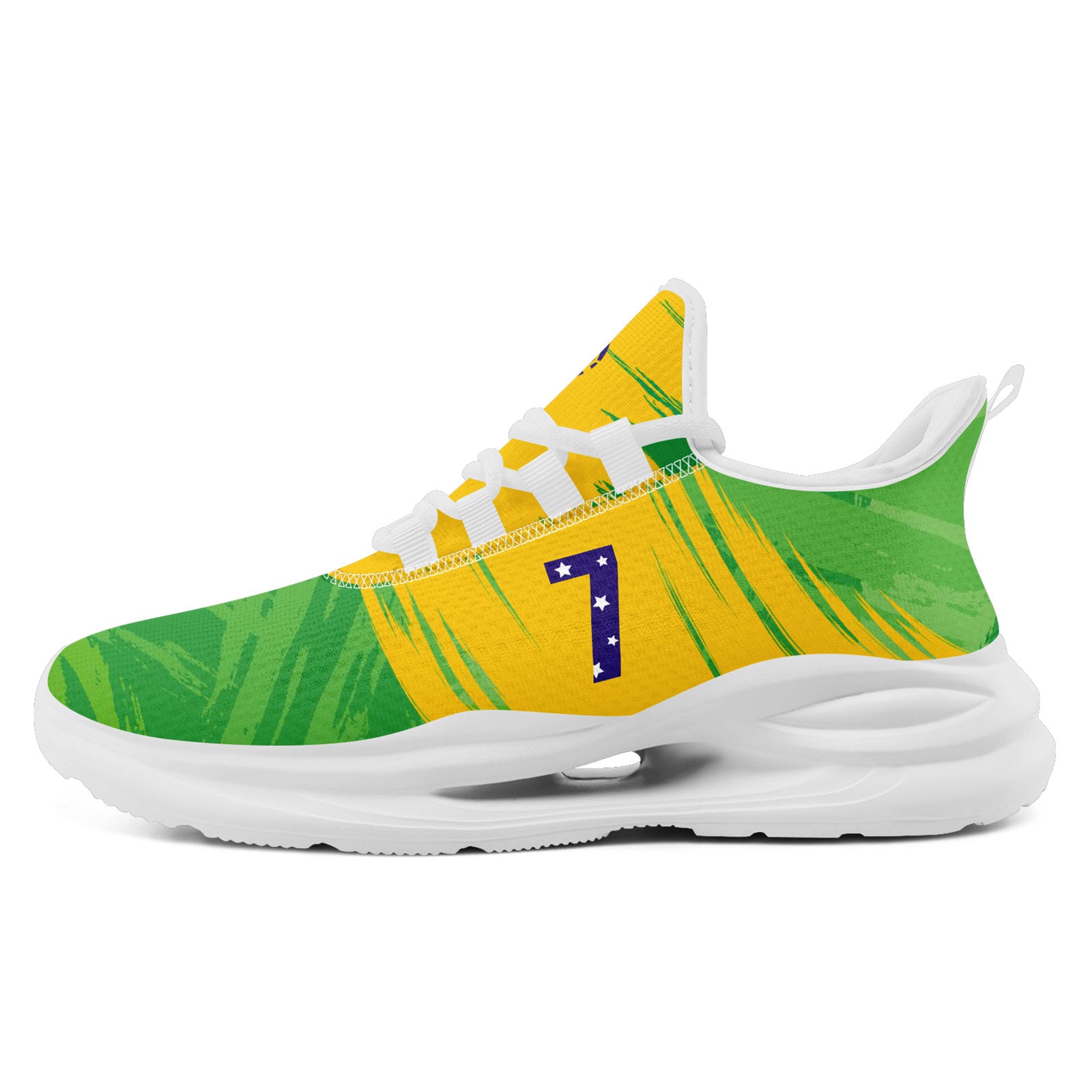 Custom 2026 World Cup Brazil Sneakers DIY Country Flag Running Shoes Lightweight Sport Shoes Gift for Football Fans Personalized Team Name and Logo FN079-F027080-3