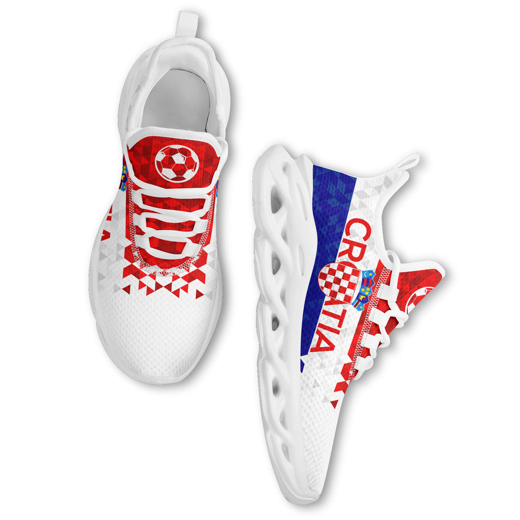 Custom Croatia 2026 World Cup Sneakers DIY Country Flag Running Shoes Lightweight Sport Shoes Gift for Football Fans Personalized Team Name and Logo FN003-F009104-4