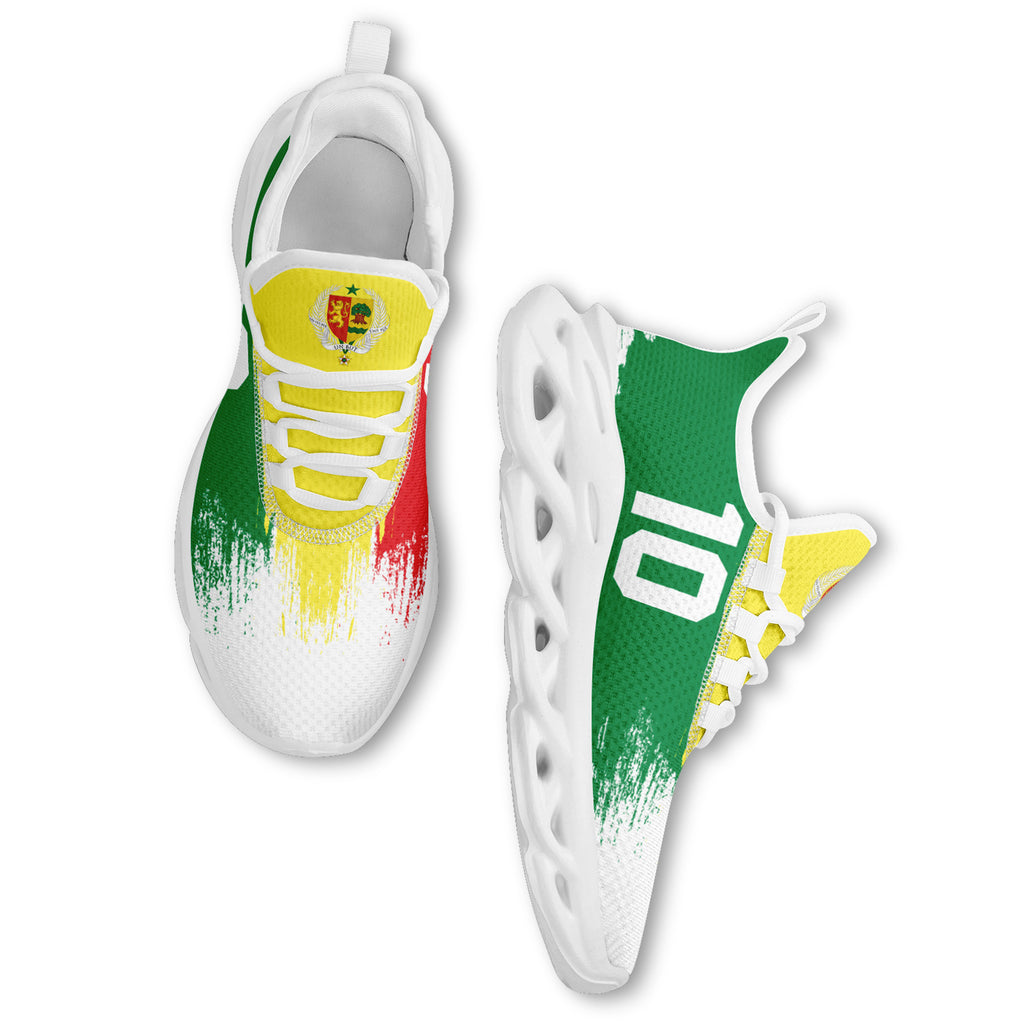 Custom Senegal 2026 World Cup Sneakers DIY Country Flag Running Shoes Lightweight Sport Shoes Gift for Football Fans Personalized Team Name and Logo FN003-F009094-2