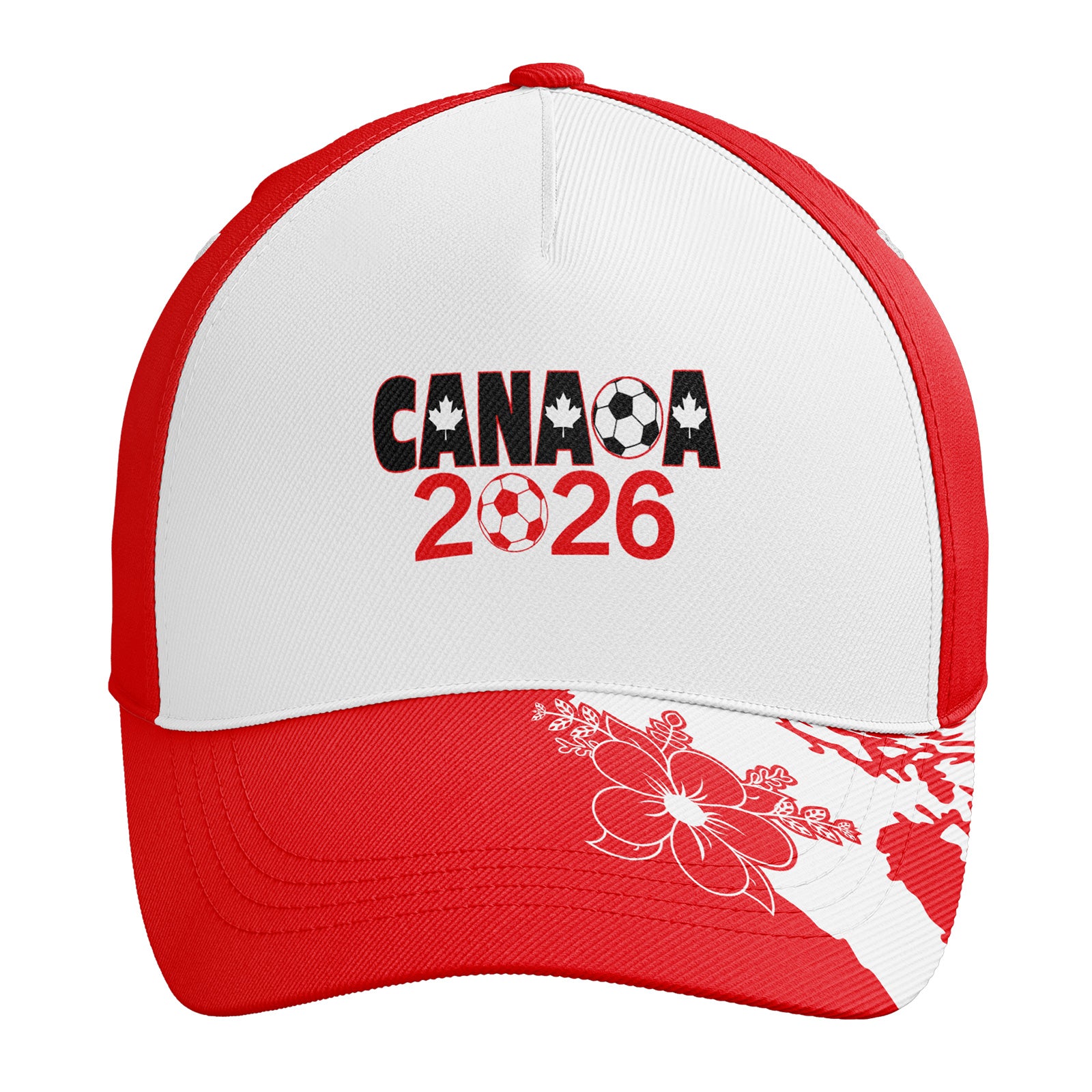 Personalized 2026 Canada Soccer Fan Hat - Add Your Name & Design Custom 2026 Football Tournament Hat YW061-F023093-5