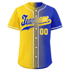 Custom Yellow Blue Gradient Fashion Personalized Authentic Baseball Jersey BSBJ01-D0a7098