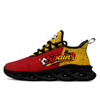 Custom 2026 World Cup Spain Sneakers DIY Country Flag Running Shoes Lightweight Sport Shoes Gift for Football Fans Personalized Team Name and Logo FN003-F027068-2