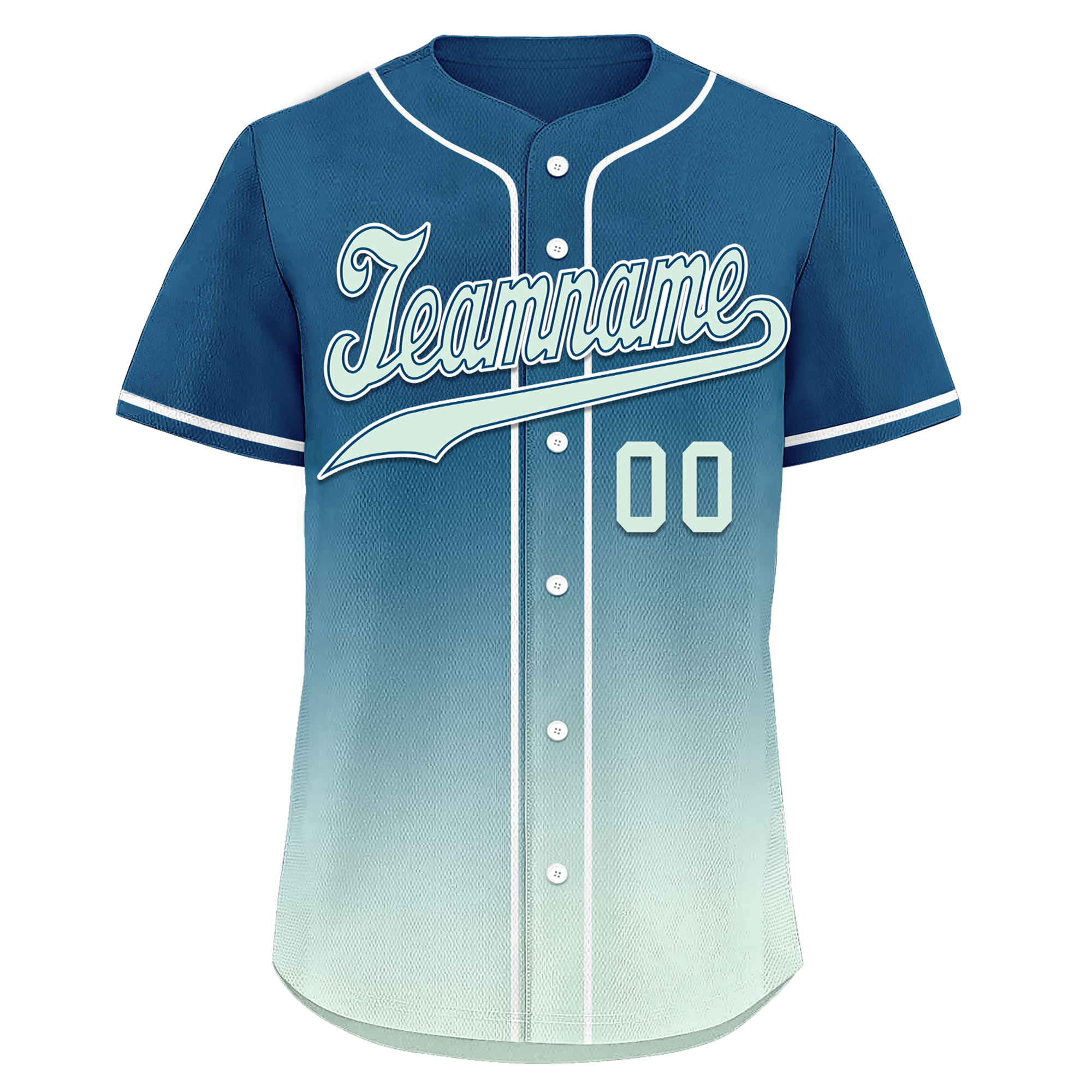 Custom Blue Fade Fashion Personalized Authentic Baseball Jersey BSBJ01-D0a70f9