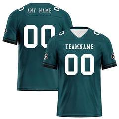 Custom Green Philadelphia Personalized Authentic Football Jersey FBJ02-D020263-23