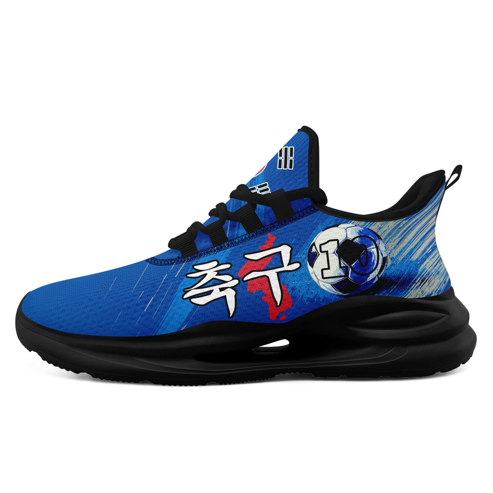 Custom South Korea 2026 World Cup Sneakers DIY Country Flag Running Shoes Lightweight Sport Shoes Gift for Football Fans Personalized Team Name and Logo FN079-F009056-1