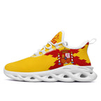 Custom Spain 2026 World Cup Sneakers DIY Country Flag Running Shoes Lightweight Sport Shoes Gift for Football Fans Personalized Team Name and Logo FN003-F025036-3