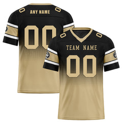 Custom Black Yellow New Orleans Personalized Authentic Football Jersey FBJ02-D020249-19