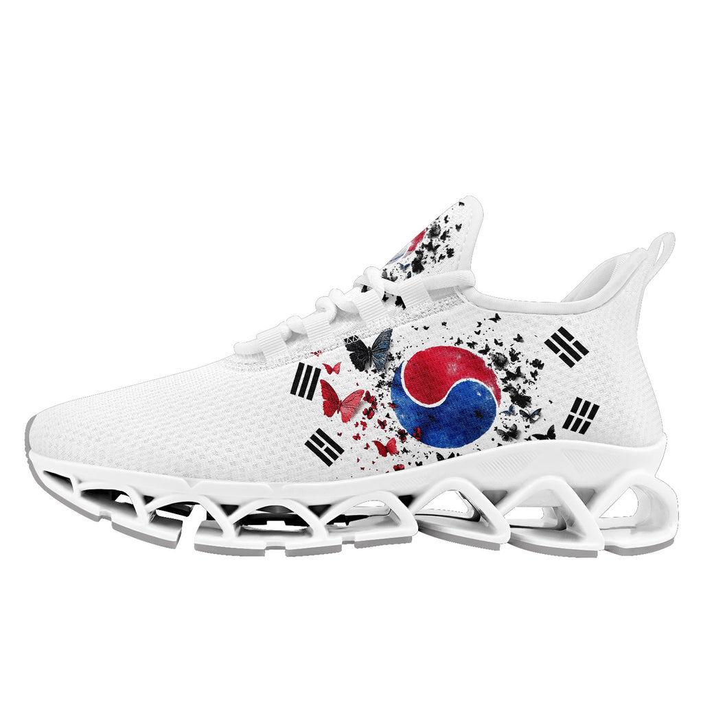 Custom South Korea 2026 World Cup Sneakers DIY Country Flag Running Shoes Lightweight Sport Shoes Gift for Football Fans Personalized Team Name and Logo FN003XD-F009063-4