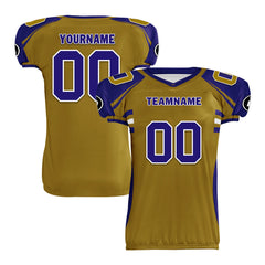 Custom Blue Yellow Maryland High-Performance American Football Jersey FBJ06-D023001-2