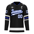 Custom Black Grey Personalized Hockey Jersey HCKJ01-D0a70ba