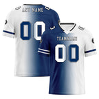 Custom Blue White Indiana Personalized Authentic Football Jersey FBJ02-D028017-23