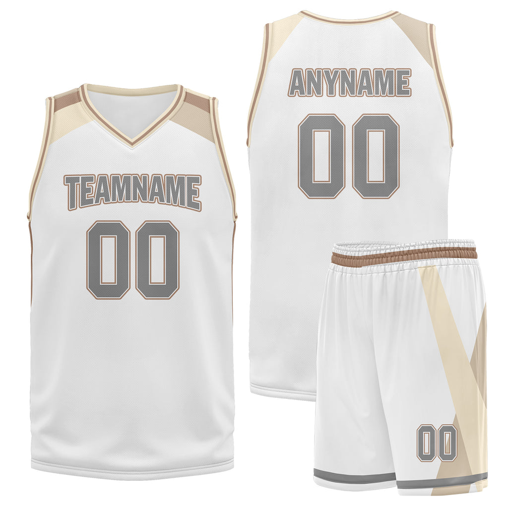 Custom White Gold City Edition Personalized Sports Uniform Authentic Basketball Jersey BBJ01-D06101-5