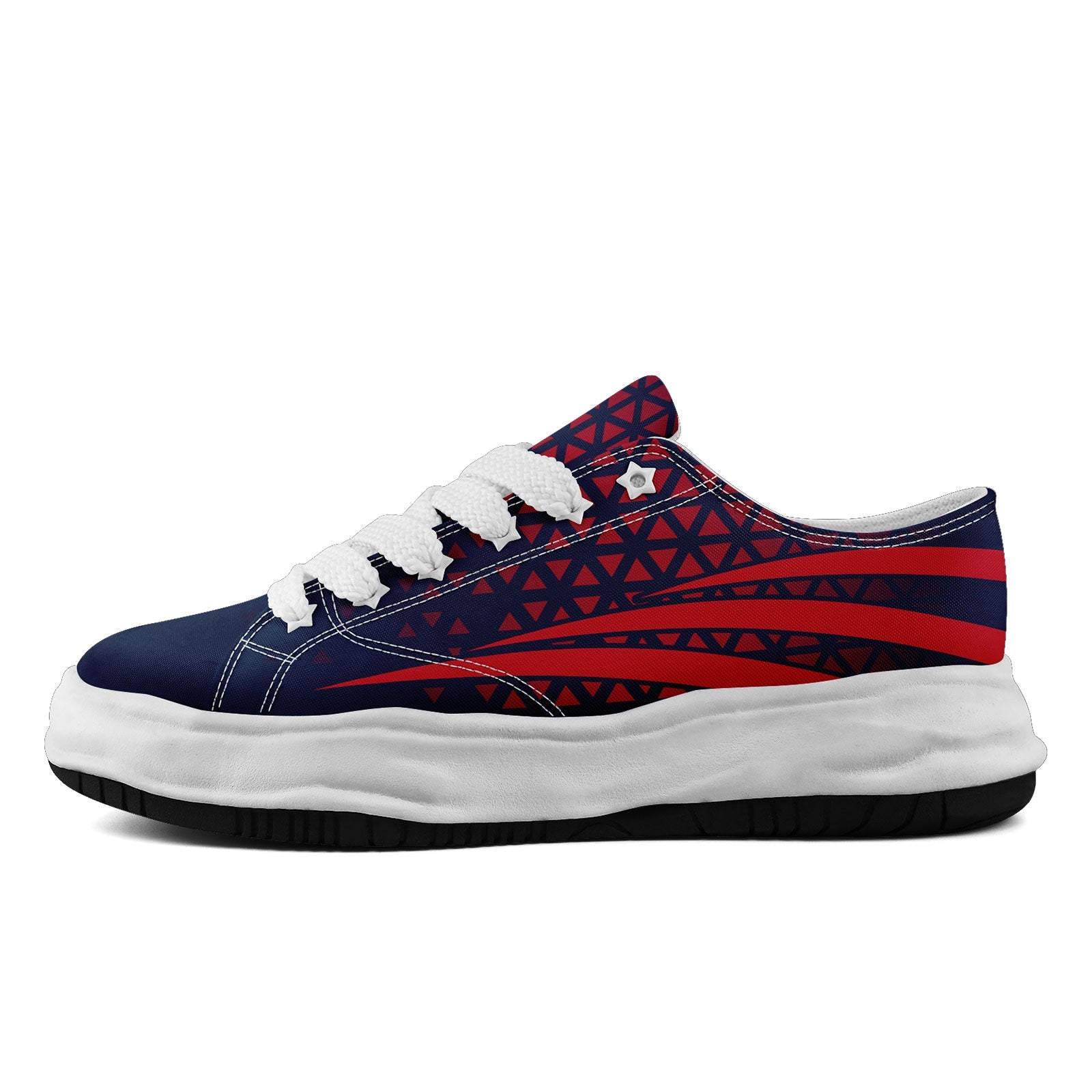 Custom Blue White Massachusetts Shoes Personalized Sneaker FN038-D023003-26 Custom Online