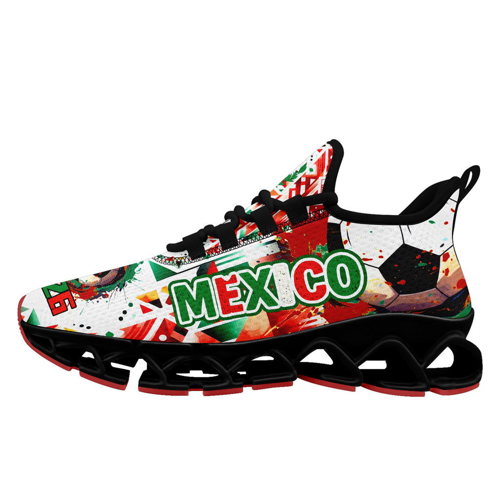 Custom 2026 World Cup Mexico Sneakers DIY Country Flag Running Shoes Lightweight Sport Shoes Gift for Football Fans Personalized Team Name and Logo FN003XD-F023050-5