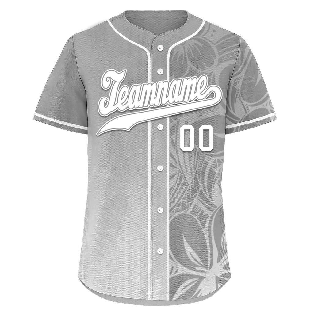 Custom Gray Classic Style Personalized Authentic Baseball Jersey BSBJ01-D020160-8