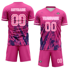 Custom Pink Soccer Sets Jersey Personalized SCJ101-D28034