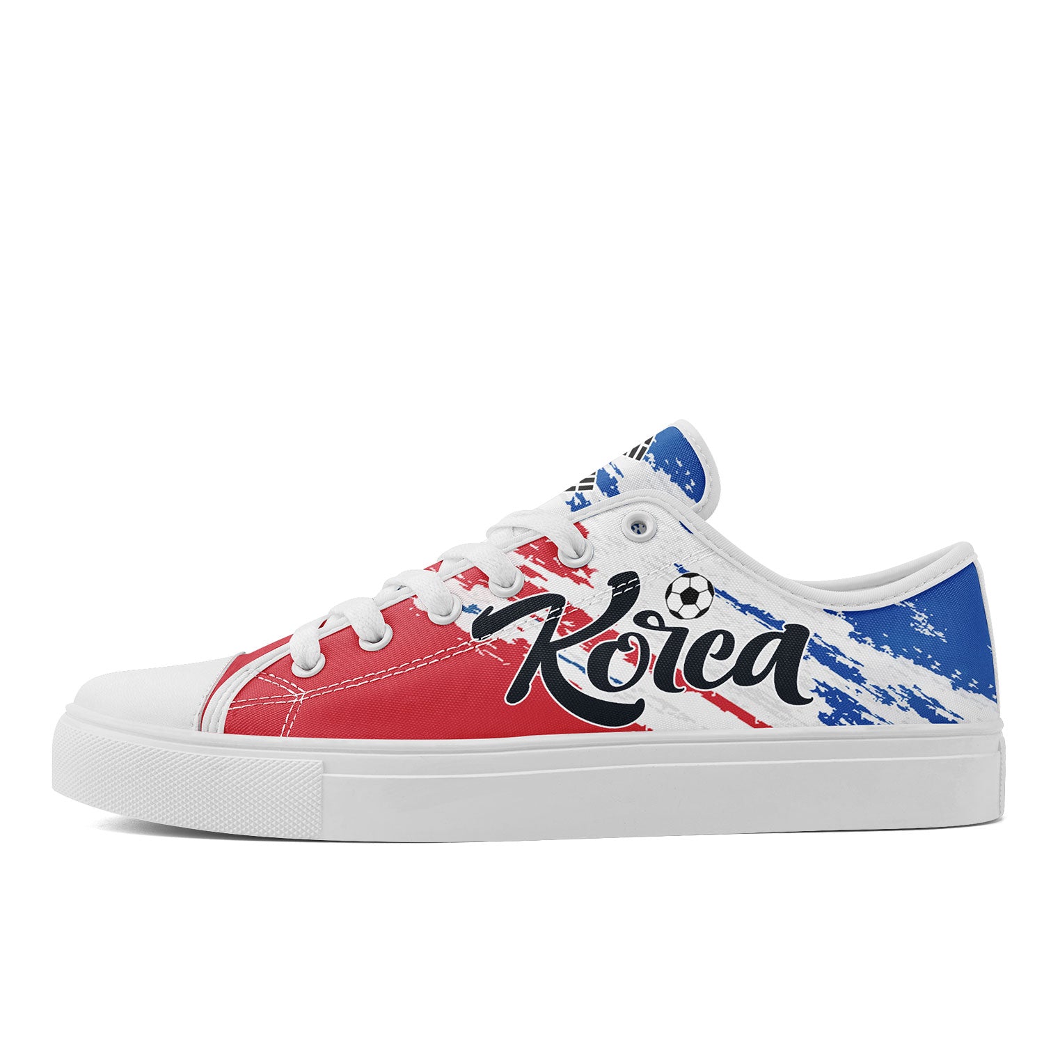 Custom South Korea 2026 World Cup Sneakers DIY Country Flag Running Shoes Lightweight Sport Shoes Gift for Football Fans Personalized Team Name and Logo FN027-F009081-2