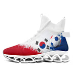 Custom South Korea 2026 World Cup Sneakers DIY Country Flag Running Shoes Lightweight Sport Shoes Gift for Football Fans Personalized Team Name and Logo FN029XD-F009084-1