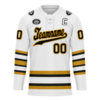 Custom White Yellow Personalized Hockey Jersey HCKJ01-D0a70ef