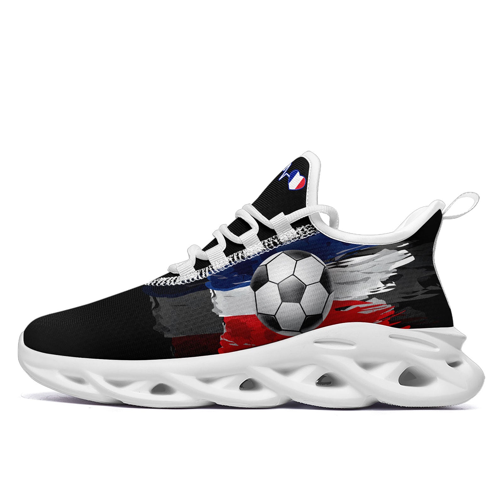 Custom France 2026 World Cup Sneakers DIY Country Flag Running Shoes Lightweight Sport Shoes Gift for Football Fans Personalized Team Name and Logo FN003-F025037-5