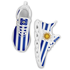 Custom Uruguay 2026 World Cup Sneakers DIY Country Flag Running Shoes Lightweight Sport Shoes Gift for Football Fans Personalized Team Name and Logo FN003-F009072-4