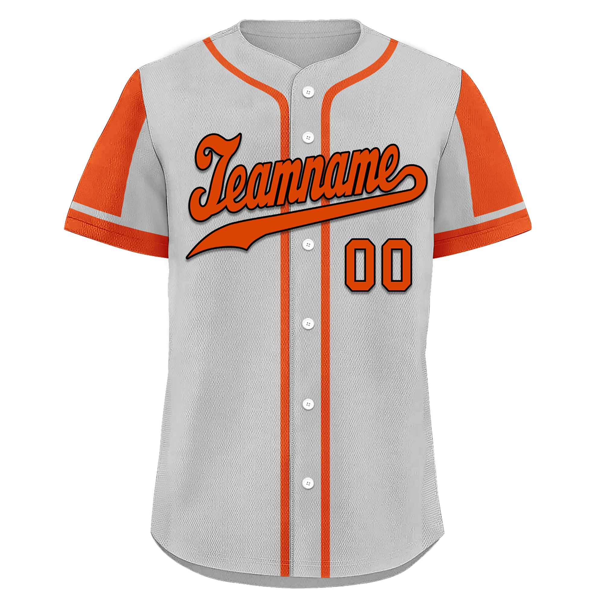 Custom Gray Orange Raglan Sleeves Personalized Authentic Baseball Jersey BSBJ01-D017187