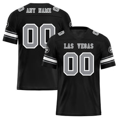 Custom Black Las Vegas Personalized Authentic Football Jersey FBJ02-D020256-23