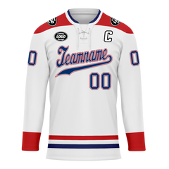 Custom White Red Personalized Hockey Jersey HCKJ01-D0a70a8