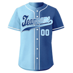 Custom Blue Gradient Fashion Personalized Authentic Baseball Jersey BSBJ01-D0a7078