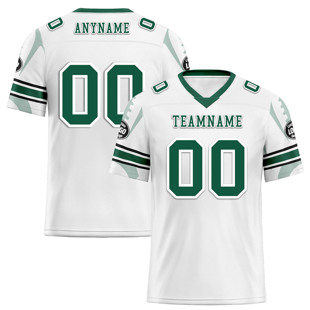 Custom White New York Personalized Authentic Football Jersey FBJ02-D025033-30