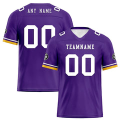 Custom Purple Minnesota Personalized Authentic Football Jersey FBJ02-D020263-17