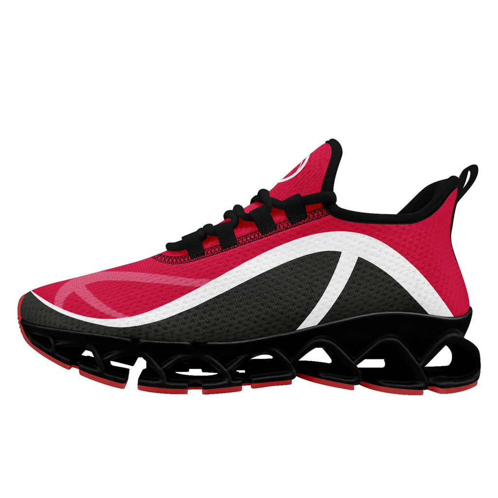 Custom Red Gray Maxsoul Shoes Personalized Sneaker FN003XD-D020391-10