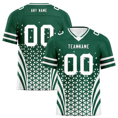 Custom Green White New York Football Jersey and Sports Shoes Combo Offer Personalized Combo ZH-D023031-28