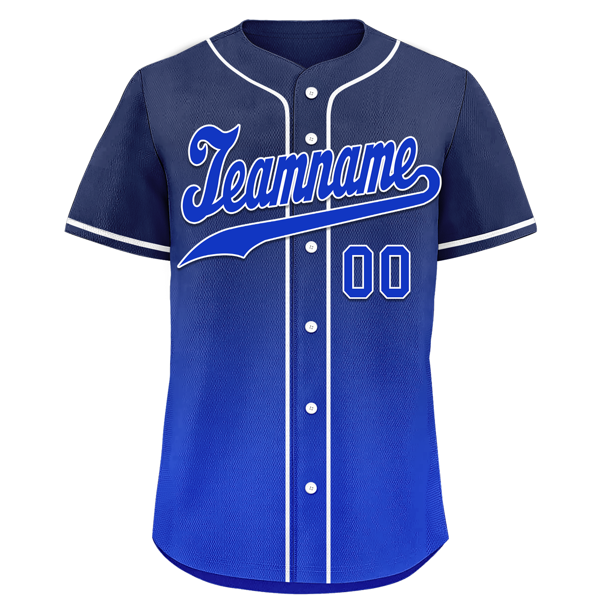 Custom Blue Fade Fashion Personalized Authentic Baseball Jersey BSBJ01-D0a70ed